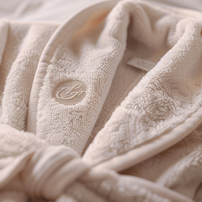 embroidered robe